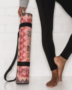 Yoga Mat Pink Kilim. Rosa Kelim Yogamatta