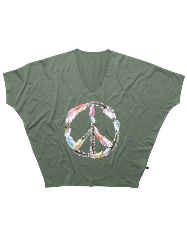 Peace Top Khaki Peace Tee Khaki