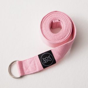 Yogastrap, yogabälte rosa.
