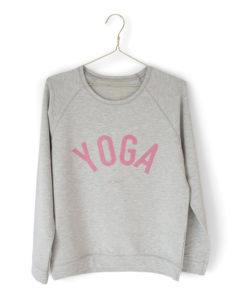 Collegetröja Grå + Rosa. Sweatshirt Gray + Pink.