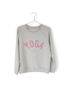 Collegetröja Grå + Rosa. Sweatshirt Gray + Pink.