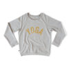Grå sweatshirt med texten YOGA i guld.