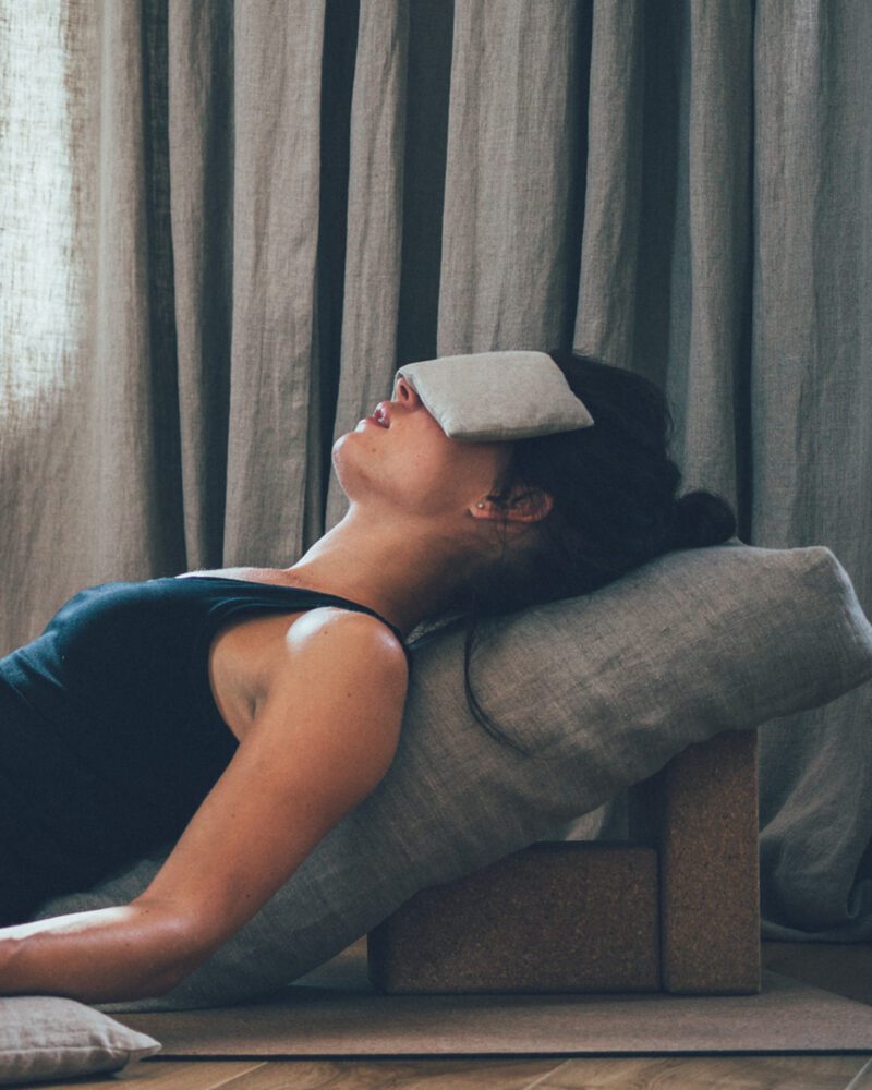 Linen-eye-pillow. Ogonkudde-i-linne.