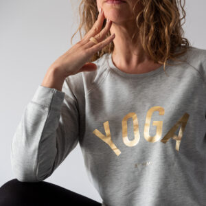 YOGA Sweatshirt Gray + Gold