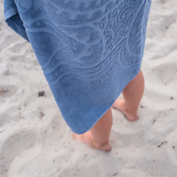 hamsa strand handduk i blått