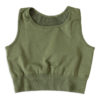 Seamless Sports Bra, in color green.