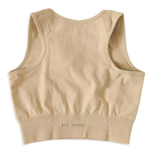 Seamless Sports Bra, in color light sand.
