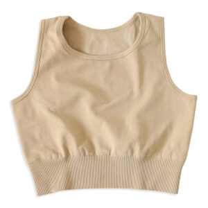 Seamless Sports Bra, in color light sand.