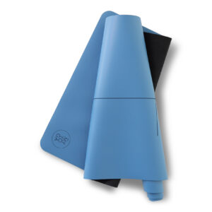 Blue Natural Rubber PU Yoga Mat