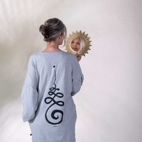 Unalome Sweatshirt & Flower of Life Sweatshirt.