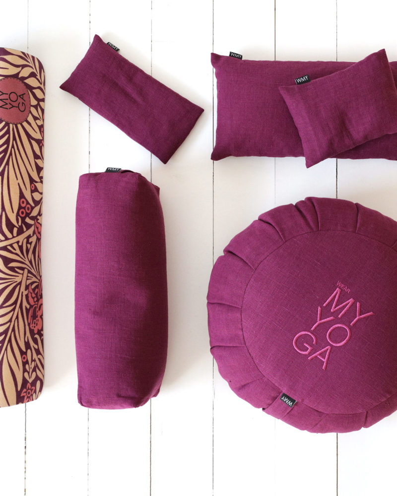 Zafu Meditationskudde Purple Linne. Zafu Meditation Pillow Purple