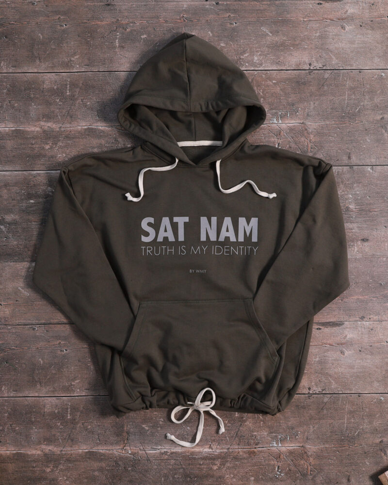 Sat Nam Khaki Brown Hoodie. Sat Nam Luvtröja Khaki Brun.