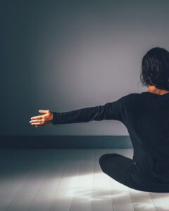 Black LS Slim Top Svart Långärmad Top