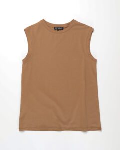 Loose tank top, cinnamon, Löst sittande tank top, kanel