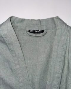 The Still Kimono. Still Kimono. Washed heavy Linen Kimono in color Seafoam Green. Kimono i tvättat kraftigt linne i färgen Seafoam Green.