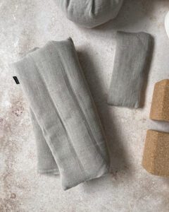 Yoga props. Mini Zabuton Linen