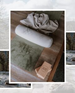 Vetivier grön yogamatta. Vetiver Green Yoga Mat. Props