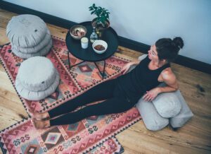 Pink Kilim Yoga Mat. Rosa Kelim Yogamatta.