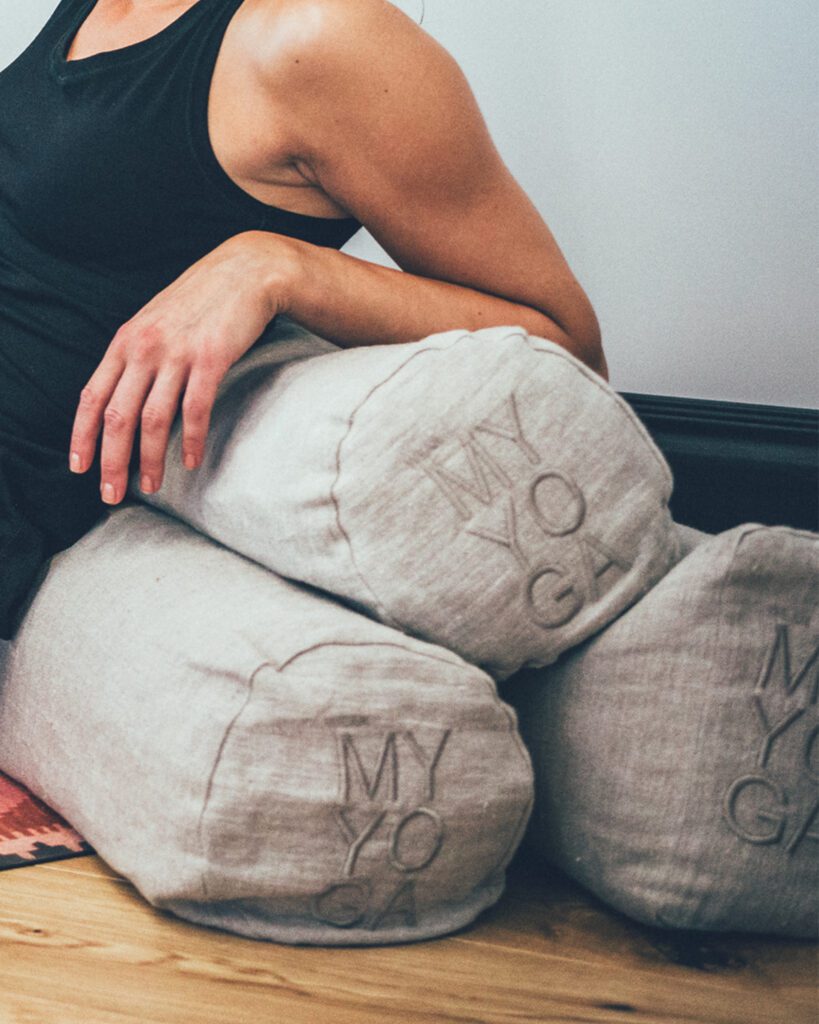 Linen Bolster Linnebolster, Bolster linne.