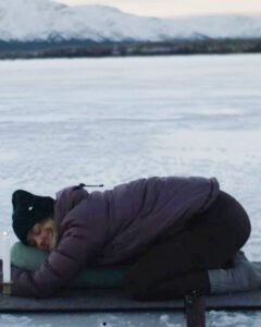 Yin wool yoga mat. Yin ullyogamatta.