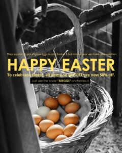 Happy Easter 50% discount