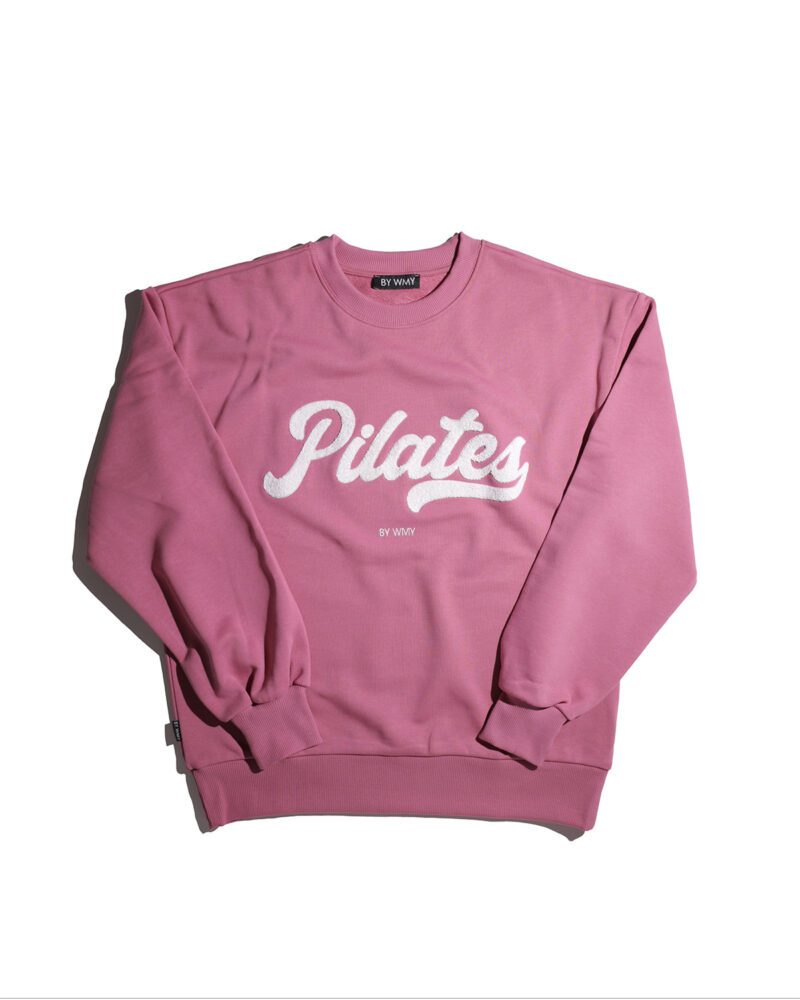 Hallonrosa Pilates Sweatshirt. Raspberrypink Pilates Sweatshirt. Himbeerrosa Pilates Sweatshirt.