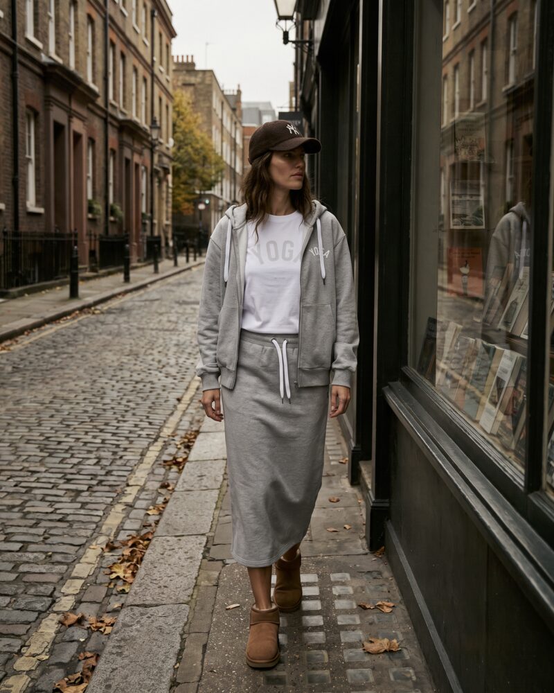 Graue YOGA Hoodie. Grey YOGA Hoodie. Grå YOGA Hoodie.